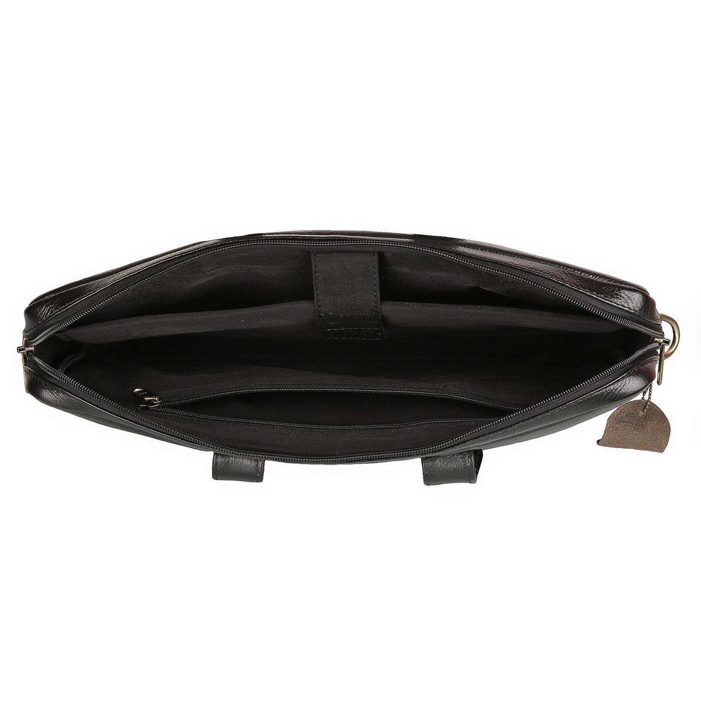 Classic Genuine Leather Laptop Bag for Men & Women | 15-Inch Work & Travel Laptop Briefcase